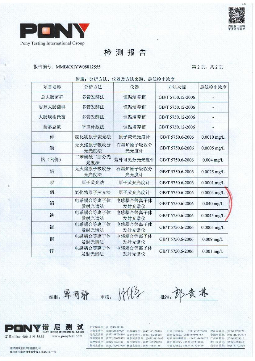 海水淡化设备检测报告03