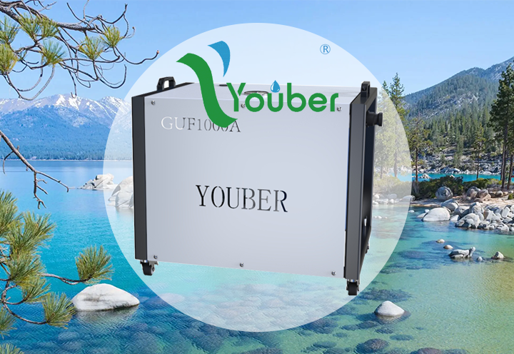 1吨/小时汽油版水泵式户外超滤净水机